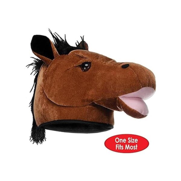 Sombrero de cabeza de caballo de felpa 1 unidad
