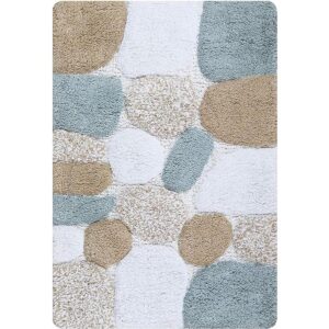 Pebble Alfombra de baño de 21 x 31 pulgadas color beige_1