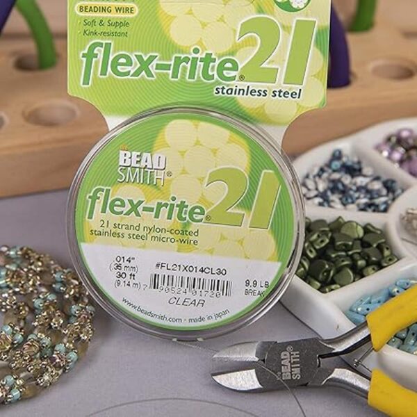 The Beadsmith FlexRite Alambre de 21 hebras con