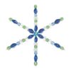 The Beadsmith Copo de nieve de alambre 6 pulgadas 0.031