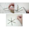 The Beadsmith Copo de nieve de alambre 6 pulgadas 0.031