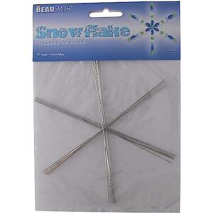 The Beadsmith Copo de nieve de alambre 6 pulgadas 0.031