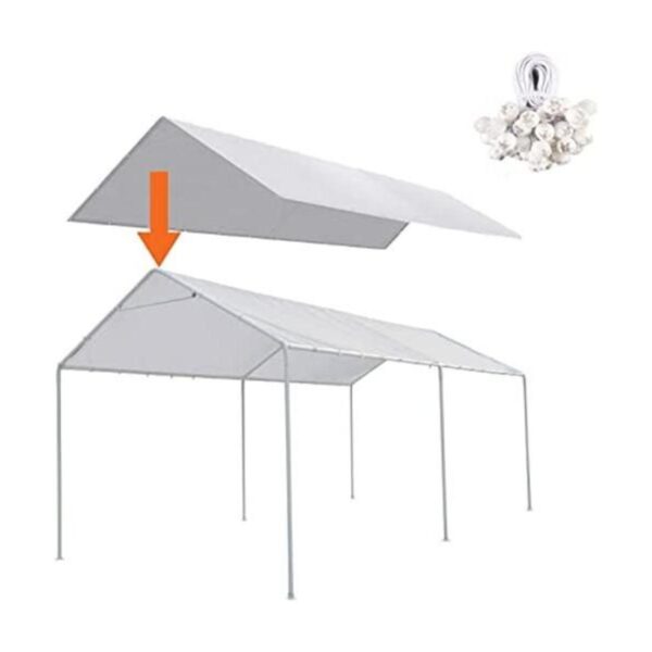 Thanaddo Cubierta de toldo de repuesto de 10 x 20 pies