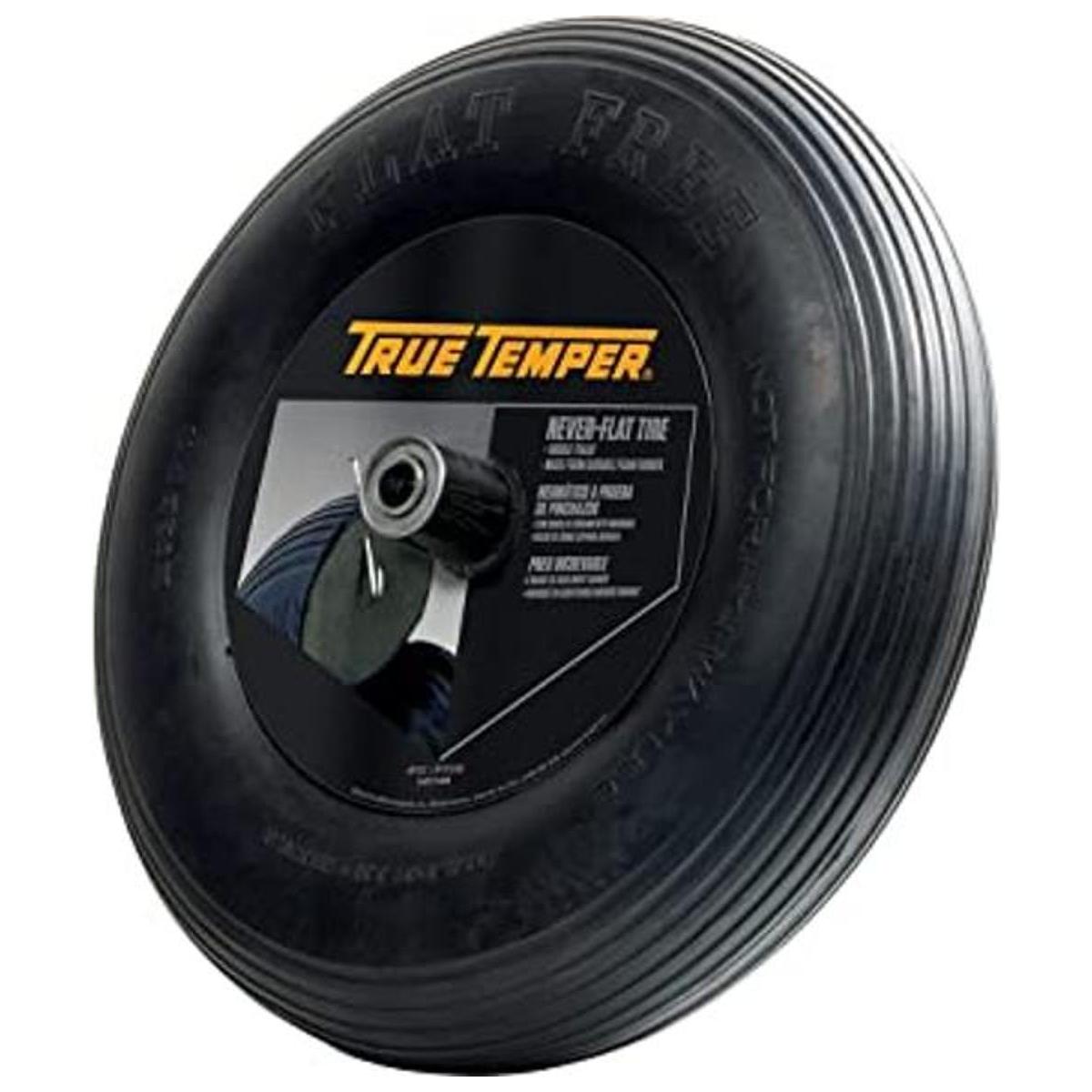 True Temper Carretilla de acero de 6 pies cúbicos