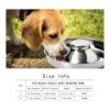 Thankspaw Cuencos de acero inoxidable para cachorros