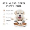 Thankspaw Cuencos de acero inoxidable para cachorros