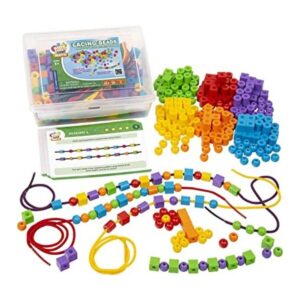 Kids First Math Lacing Beads Math Kit con tarjetas de_1