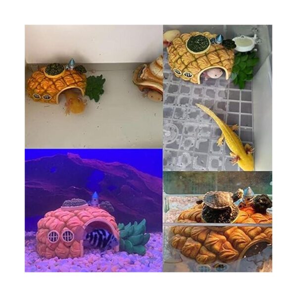 Tfwadmx Acuario con forma de piña decoraciones de resina