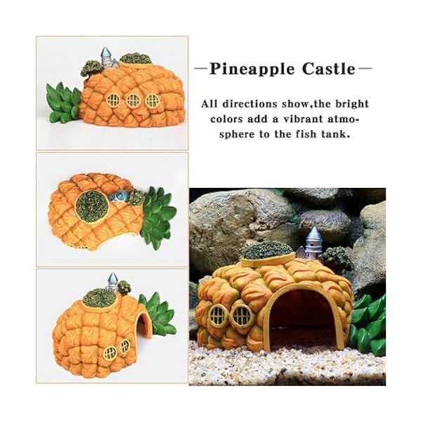 Tfwadmx Acuario con forma de piña decoraciones de resina