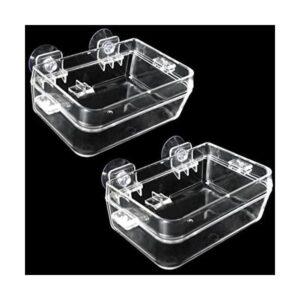Tfwadmx 2 Pcs Chameleon Bowl Reptile Feeding Food Water