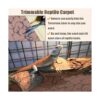 Tfwadmx Alfombra de arena para reptiles con forro de