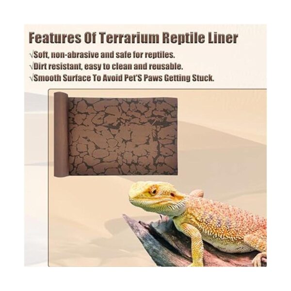 Tfwadmx Alfombra de arena para reptiles con forro de