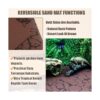 Tfwadmx Alfombra de arena para reptiles con forro de
