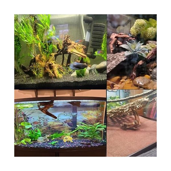 Tfwadmx 5 piezas de madera natural para acuario ramas de_2