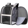 Texsens Mochila de transporte para mascotas con persiana_1