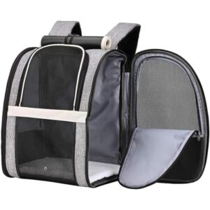 Texsens Mochila de transporte para mascotas con persiana_1