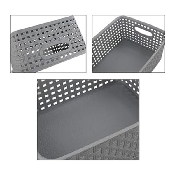 Teyyvn Cesta de almacenamiento de plástico 10.03 x 7.59 x