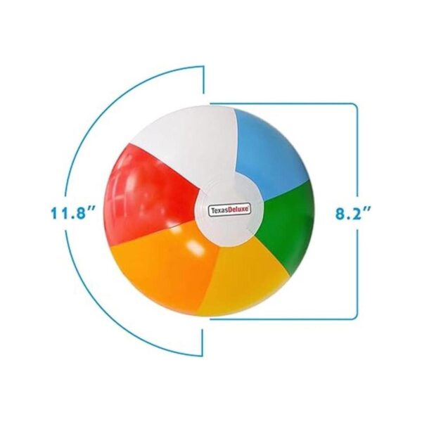 Paquete de 3 bolas de playa inflables de colores para
