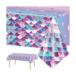 Mantel de 3 piezas de sirenas para fiestas temáticas bajo_1