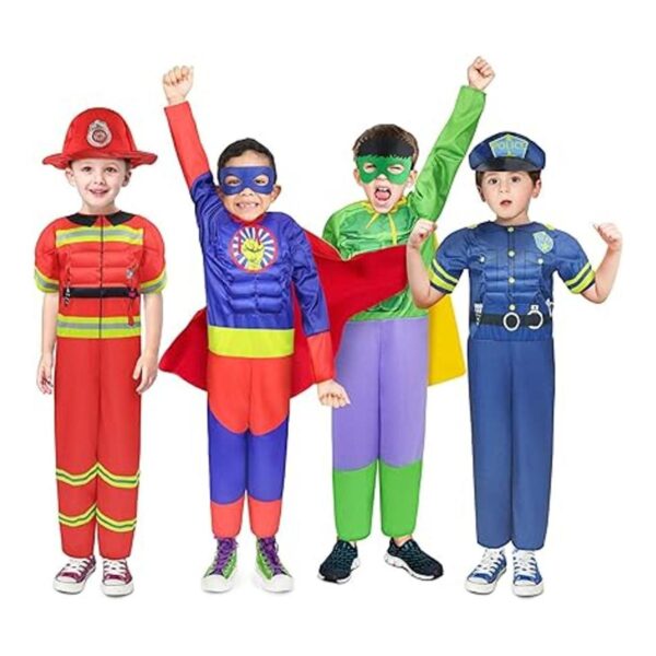 Teuevayl Disfraces musculosos de pecho para niños traje_2