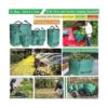 Paquete de 3 bolsas profesionales de jardín de césped de