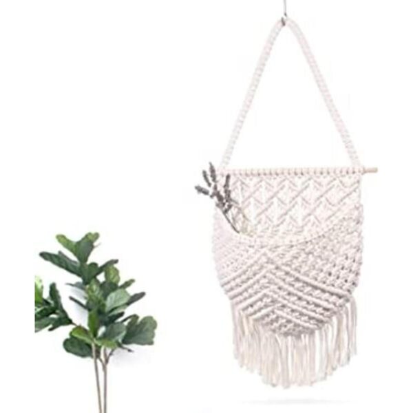 Canasta de frutas de macramé hamaca de verduras y frutas