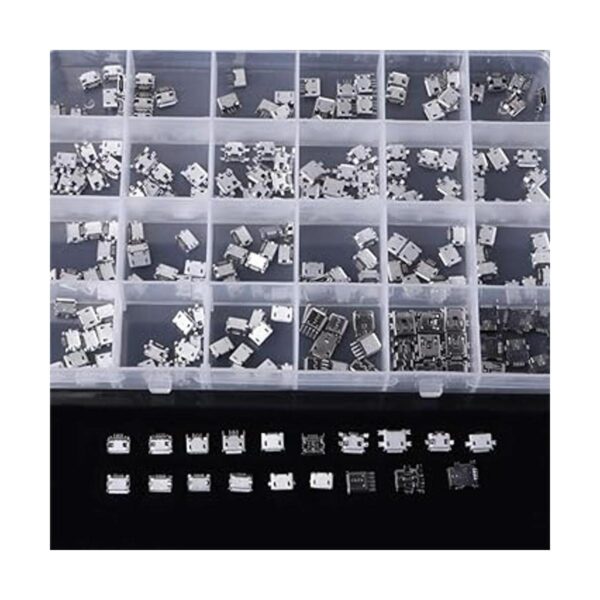 Teansic Juego de 240 conectores micro USB de 24 modelos_4