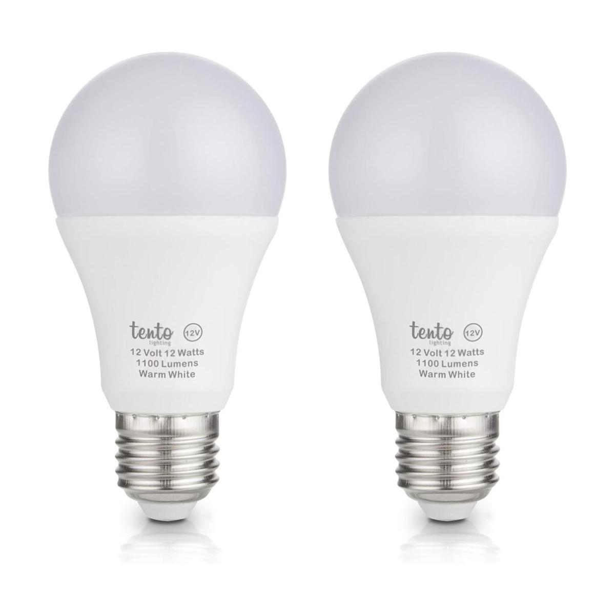 Tento Lighting E26 Bombilla LED de 12 V 12 W 1200