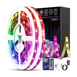 Tenmiro Luces LED para dormitorio 100 pies 2 rollos de_1