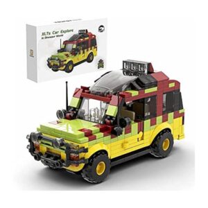 Bloques de construcción de automóviles Jurásicos juguetes_1