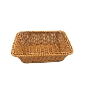 Cesta de pan de mimbre de 12 pulgadas tejida para servir_1