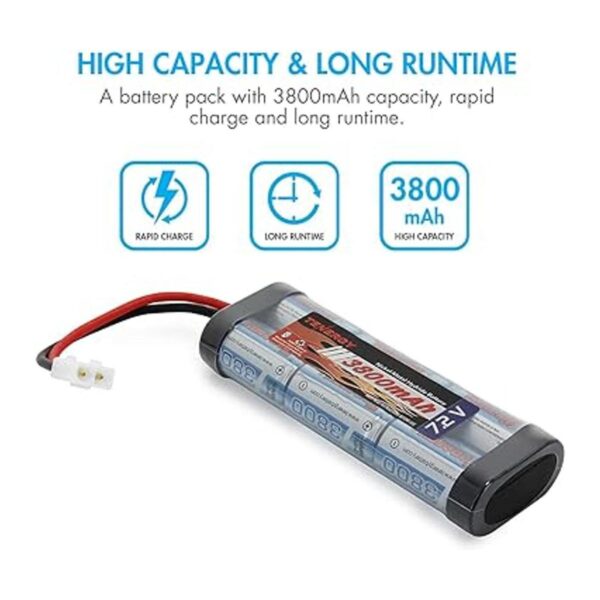 Tenergy 7.2V RC Battery Pack 3000mAh High Capacity 6Cell_4