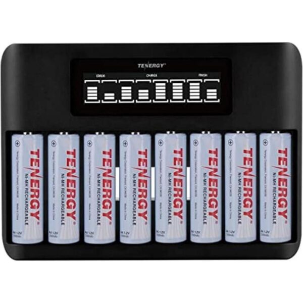 Tenergy TN480U Cargador rápido de pantalla LCD de 8_1