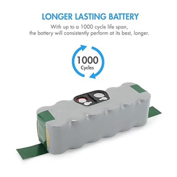 Tenergy Batería NiMH de 1000 ciclos de 14.4 V 3850 mAh_2