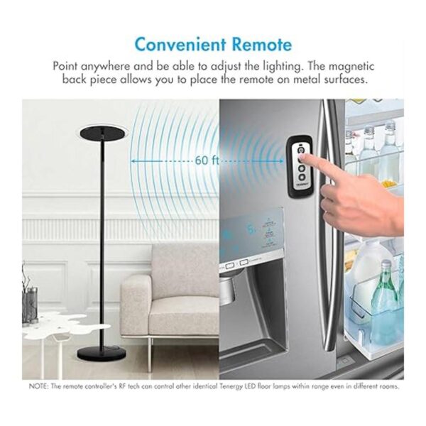 Tenergy Torchiere Lámpara de pie con control remoto 3000_3