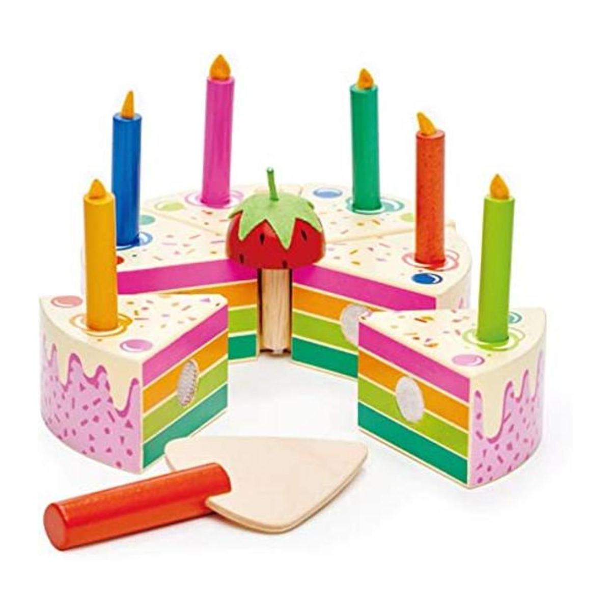 Tender Leaf Toys Juego de comida para cumpleaños