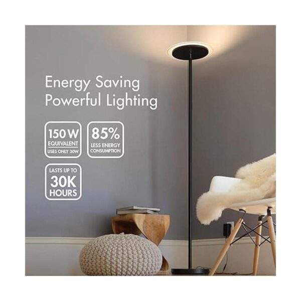 Tenergy Torchiere Lámpara de pie con control remoto 3000_2