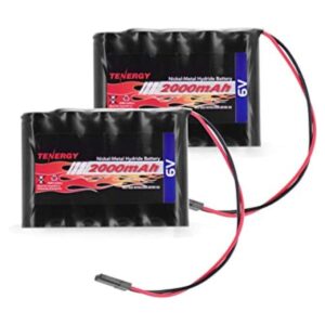 Tenergy Paquete de 2 baterías de receptor NiMH RX con_1