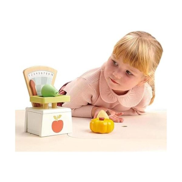 Tender Leaf Toys Báscula de mercado Hermoso juego de_4