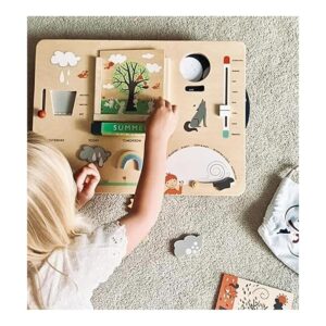 Tender Leaf Toys Reloj meteorológico tablero de madera_5