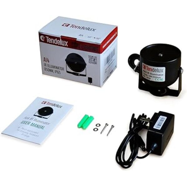 Tendelux Iluminador IR de 80 pies Luz infrarroja de gran