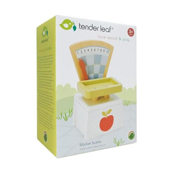Tender Leaf Toys Báscula de mercado Hermoso juego de_6