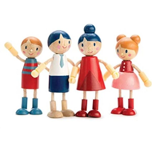 Tender Leaf Toys Familia de muñecas Linda familia de_1