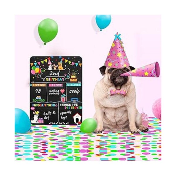 Cartel de pizarra de cumpleaños para mascotas letrero de_2