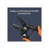 Paladin Tools Pelacables y cortador de alambre de 10 a 24_2