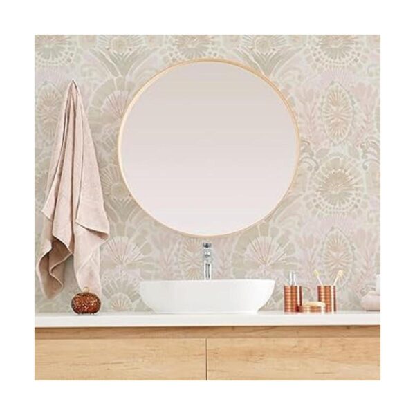 Tempaper Papel tapiz extraíble de damasco bohemio rosa_3