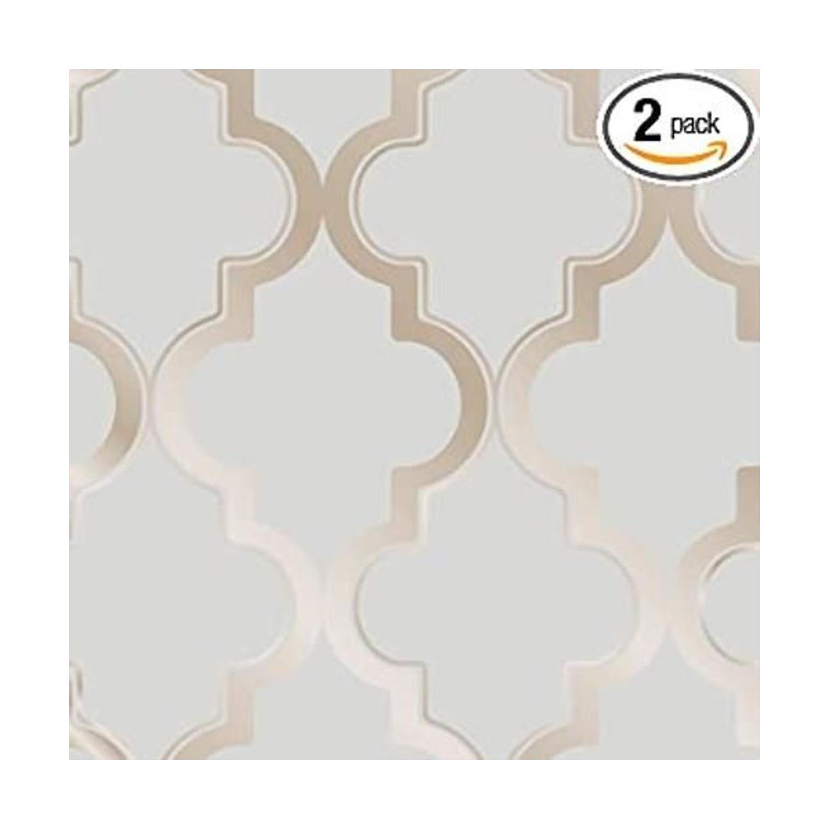 Tempaper Papel tapiz extraíble de Marrakech gris bronce
