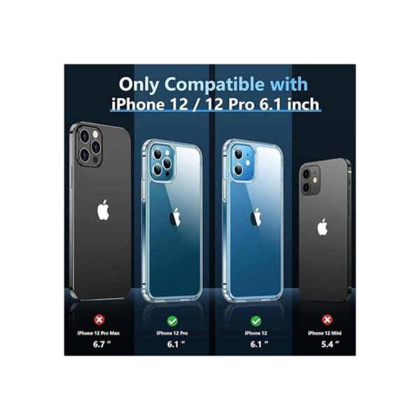 Temdan Carcasa transparente para iPhone 12 y iPhone 12 Pro_2