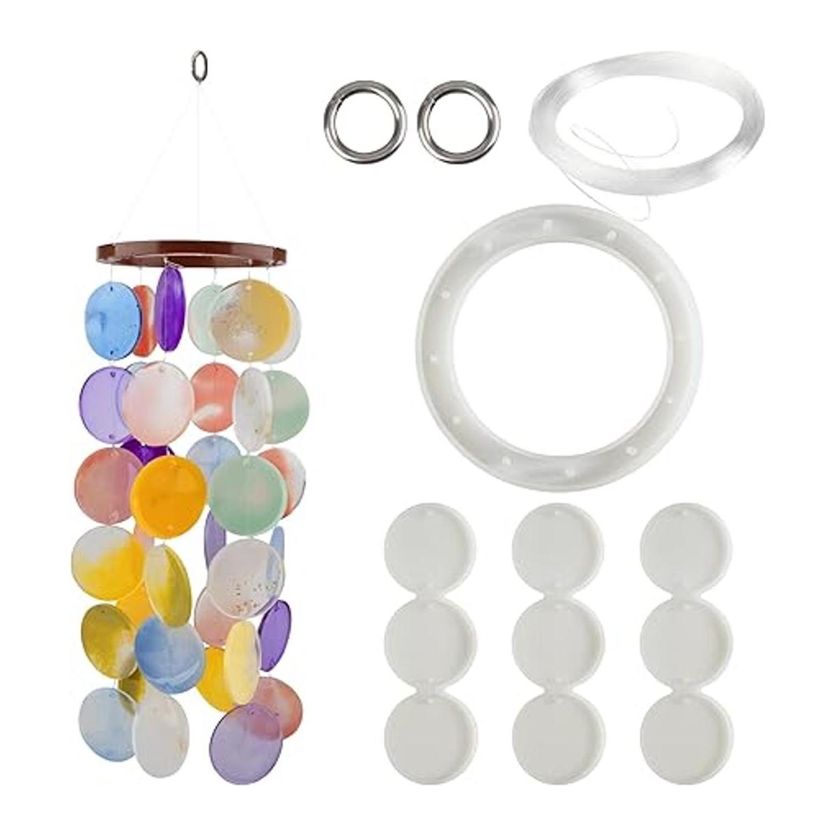 Temlum Moldes de resina de silicona para campanillas de