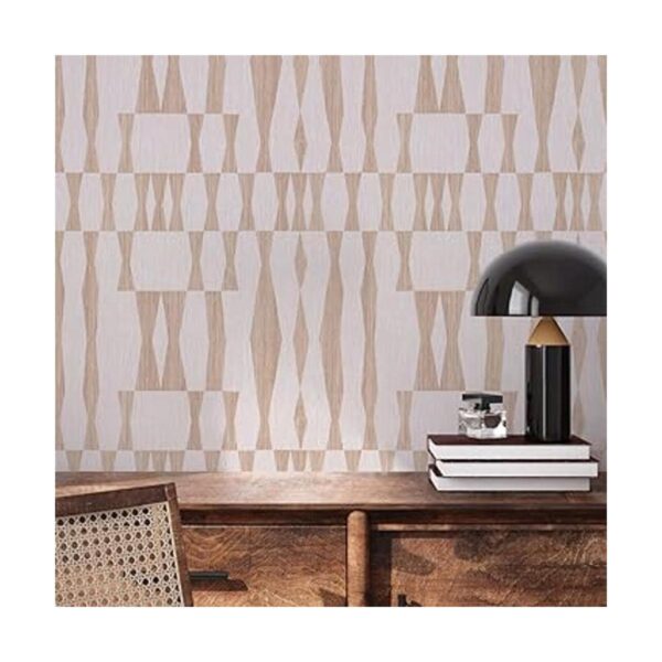 Tempaper Papel tapiz Geo con textura beige extraíble para_2